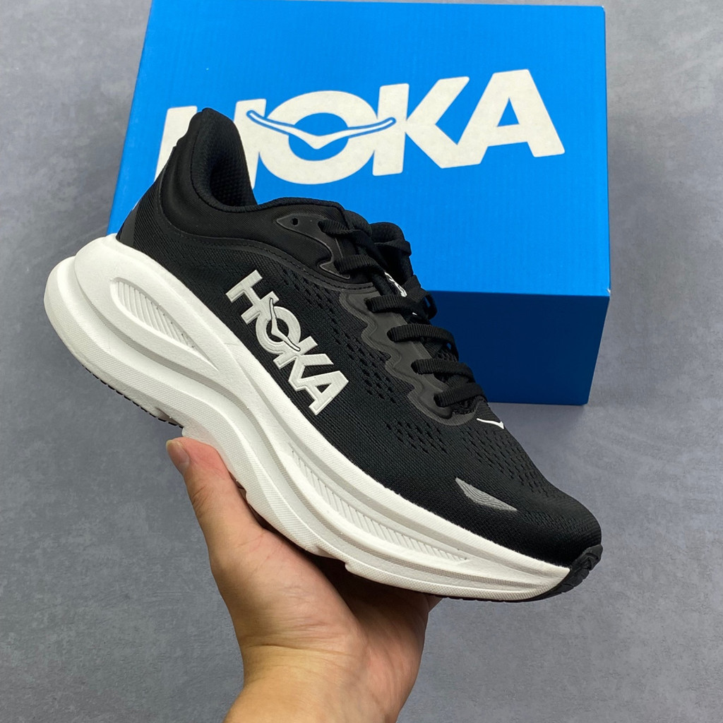 HOKA One One Bondi 9 跑鞋男女職業賽車厚底網面輕便 3YYQ