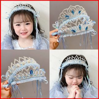 NT3 Elsa Princess 頭帶 Frozen Crown 髮夾女孩公主髮飾兒童頭飾