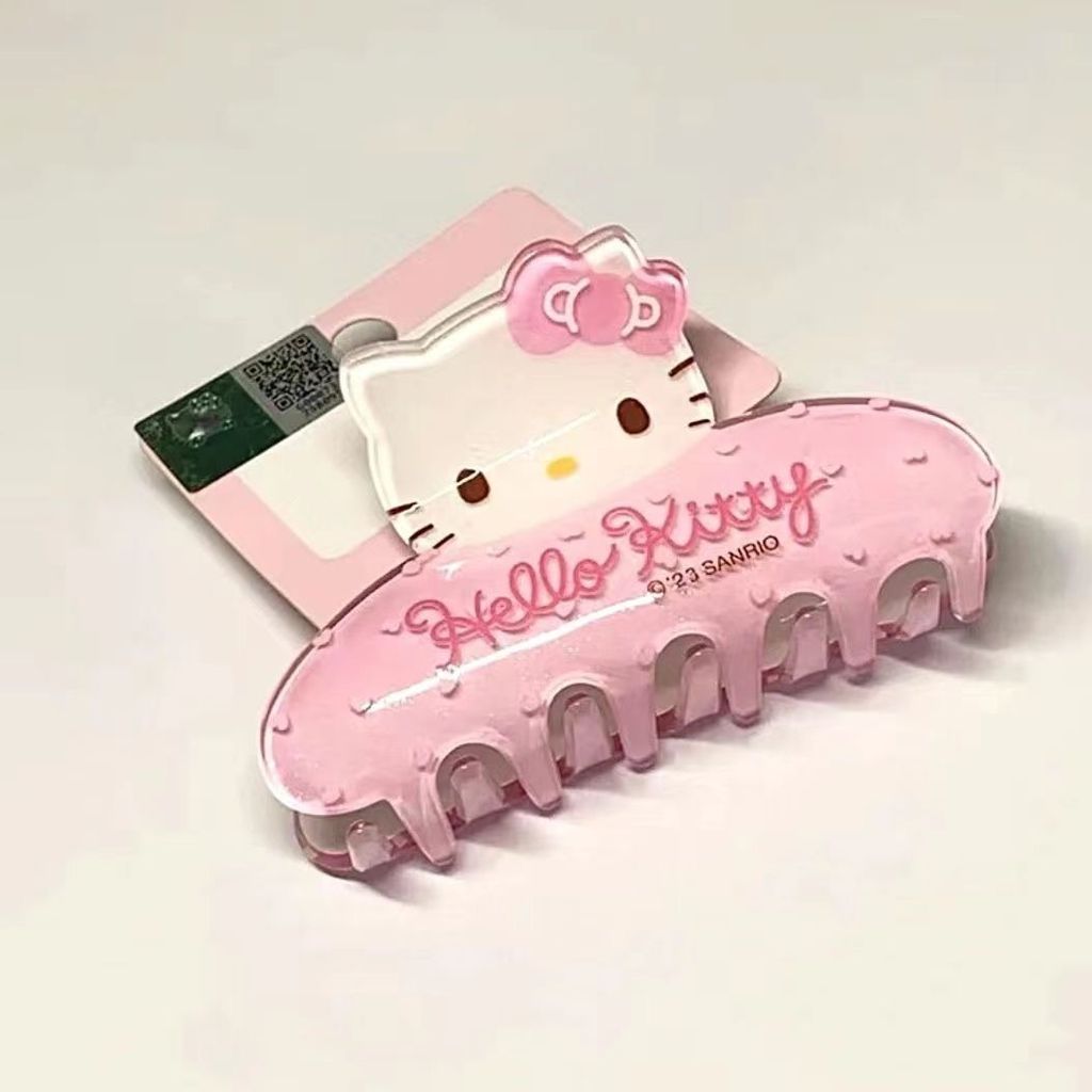 Hello Kitty 鯊魚夾 三麗鷗 凱蒂貓大抓夾 髮夾 盤髮盤頭髮造型 三麗鷗髮夾 hello kitty髮夾 可愛