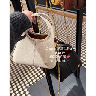 直郵免運正品 Coach 專櫃款 Lana 23 19 菜籃子 可可色 大象灰 側背包 水桶包 托特包