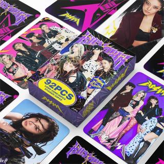 💎韓國代購渠道💎92張明星小卡總鏈AESPA Rich Man專輯應援卡貼紙三寸LOMO卡片