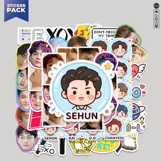 貼紙包 EXO IDOL BOYBAND KPOP 美學乙烯基防水裝飾貼紙筆記本電腦書刊手提箱頭盔外殼 HP 吉他頭盔滑