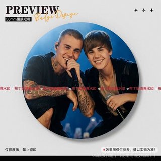 🎤免運🎤Justin Bieber 賈斯汀·比伯 週邊 賈斯丁比伯JUSTIN BIEBER科切拉週邊吧唧徽章穀子自製痛