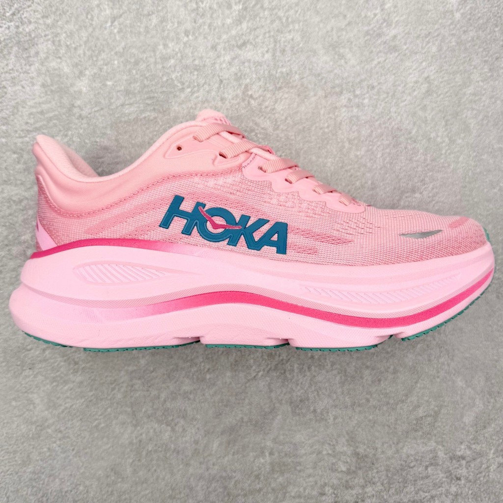 Hoka Bondi 9 跑步鞋男式女式輕便緩震馬拉松透氣公路訓練運動鞋 07U3