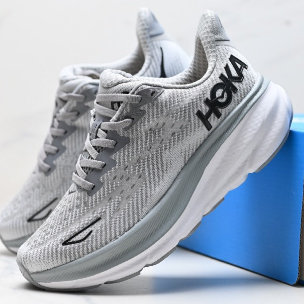 HOKA Clifton 9透氣輕便跑鞋時尚減震男女運動鞋1ZHN