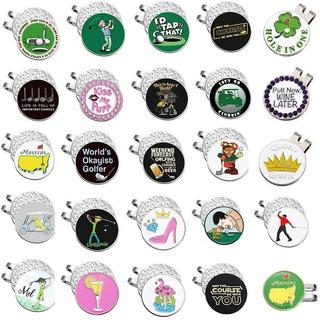 🔥台灣出貨🔥高爾夫球帽夾 高爾夫馬克 磁吸球標 金屬馬克 Golf Ball Marker Hat Clip 帽夾