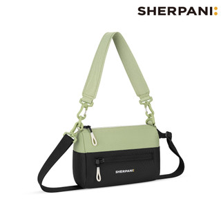 Sherpani RFID 防潑水多功能斜背包 26I Skye 3L｜草綠-黑 (RFID遮蔽 撥水 城市綠洲)