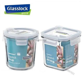 可開發票🥇Glasslock玻璃飯盒帶湯帶粥耐熱微波爐專用方形盒飯盒密封保鮮碗🥇免運