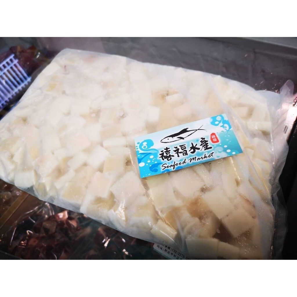 【禧福水產】章魚燒原料/熟魷魚丁/章魚丁/營業用/小丸子◇$特價409元/包/1kg◇最低價日本料理居酒屋餐廳熱炒團購