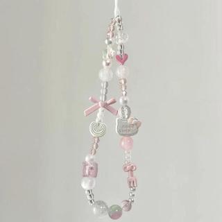 ✨臺灣出貨✨HelloKitty串珠ins風少女手機鏈ccd掛繩ins鏈條diy相機掛鏈掛件