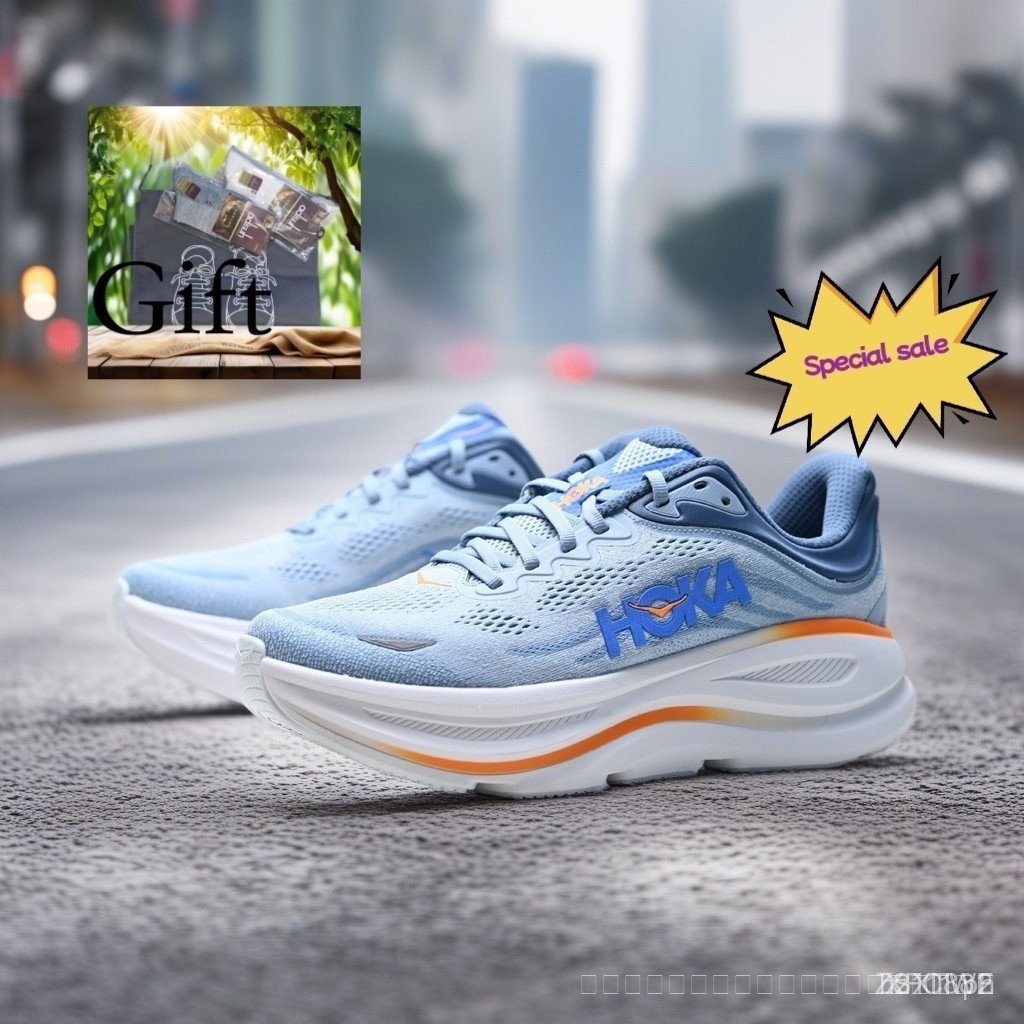 舒適透氣Hoka Bondi 9 復古戶外跑鞋,穿著舒適,防滑