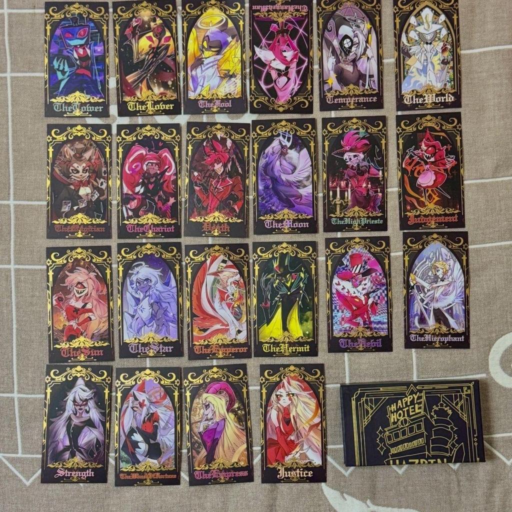 【現💚貨】地獄客棧全員燙金塔羅牌卡牌阿拉斯托路西法沃克斯voxalastor
