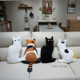 貓咪周邊 寵物周邊 可愛貓咪抱枕三花貓黑白貓家居辦公室靠枕活動禮品拍攝道具送女生