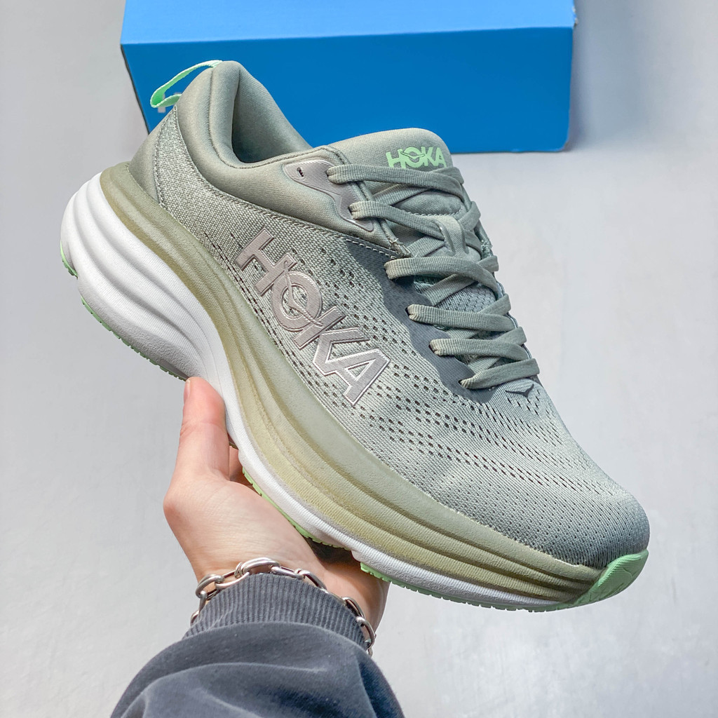男女通用 Hoka One Bondi 8 越野百搭舒適網眼耐磨透氣低幫跑鞋 WZGX MR08