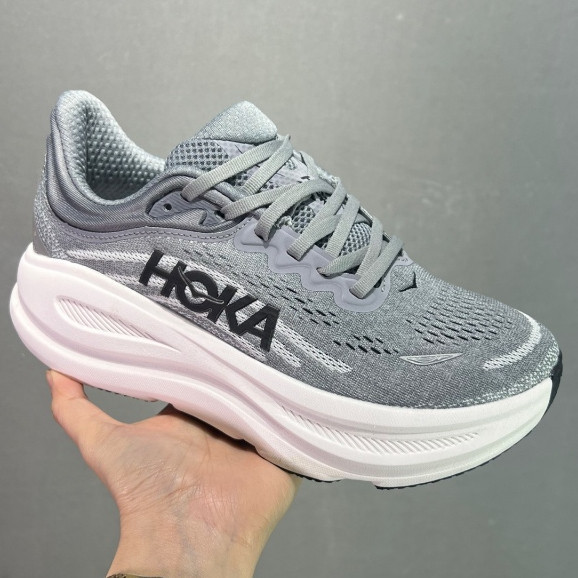 Hoka Bondi 9 跑步鞋男式女式輕便緩震馬拉松透氣公路訓練運動鞋 YAXC