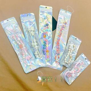 【袋聚優品】鐳射自封袋 炫彩密封袋 夾鏈袋 鐳長條自封袋 飾品收納袋 首飾袋 平口袋 試用小樣袋 長條袋 自封袋 收納袋