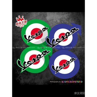 適用於Vespa維斯帕衝刺春天150GTS300義大利英國版裝飾反光貼紙20