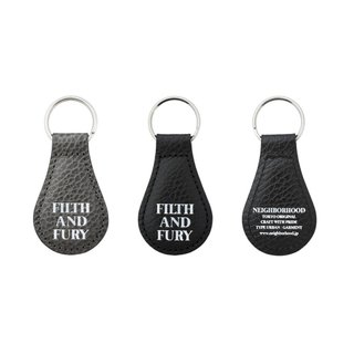 Neighborhood Leather Keyholder 灰/黑 鑰匙圈 261MVNH-AC03【SPLY】