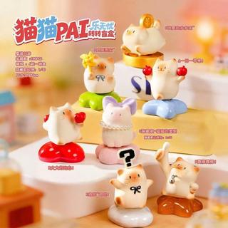臺灣出貨 盲盒手辦 潮玩公仔 正版 貓貓PAI樂無憂轉轉盲盒可愛貓貓公仔辦公室工位解壓擺件 生日禮物 交換禮物 女生禮物