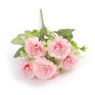 模擬康乃馨母親節禮物假花絹布花擺設客廳上檔次擺件裝飾品新款KJB1
