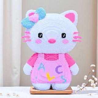 台灣出貨💫 拼裝玩具 相容樂高積木 兒童玩具禮物 相容樂高Hello Kitty積木3d立體拼搭模型擺件男女孩節日完美