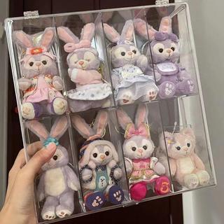 公仔展示櫃 盲盒展示架 娃娃盲盒收納透明盒子防塵星黛露玲娜貝兒迪士尼玩偶公仔收納居家 模型展示盒 公仔收納盒