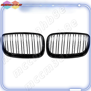 BMW亮光黑色前腎雙線格柵適用於2008-2013年X5 E70 X6 E71亮光黑色前腎雙線格柵BMW配件