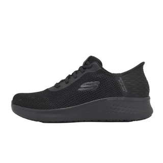 Skechers 工作鞋 Skech-Lite Pro SR Slip-Ins 女鞋 黑 防滑 108209BLK