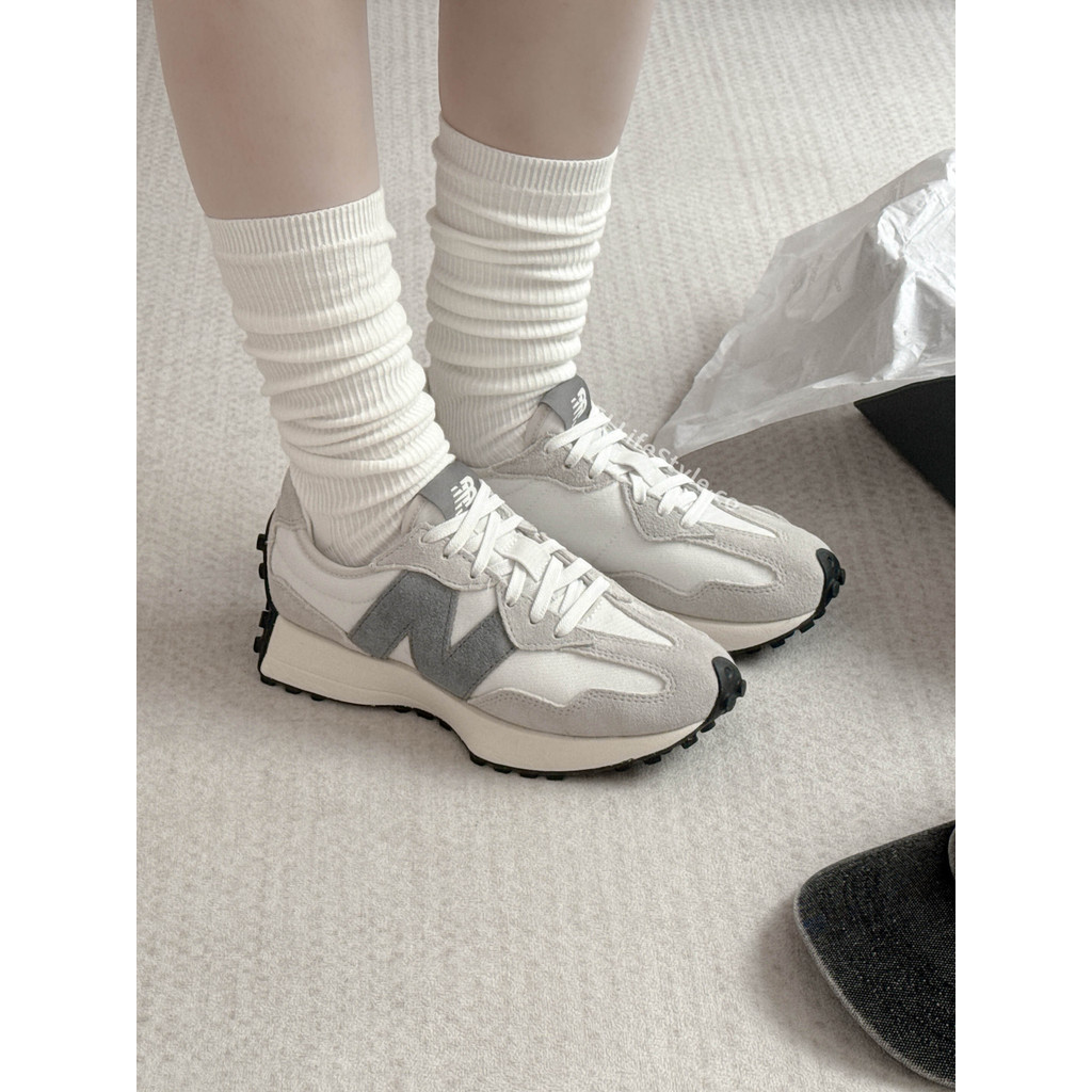 -EJ- NEW BALANCE 327 NB 327 芝麻牛奶 灰白 灰色 淺灰 男女鞋 MS327WE