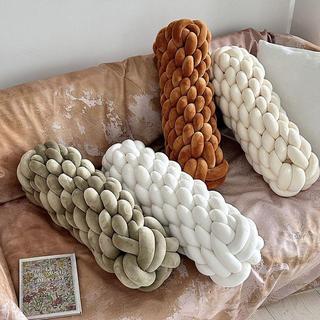 🎉🎉沙發抱枕 麻花抱枕 靠枕 北歐風靠枕 睡覺抱枕 打結抱枕 臥室客廳裝飾靠枕 毛絨靠墊 抱枕網紅家用sete