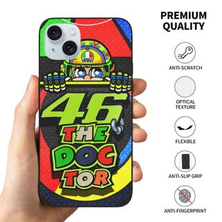 VR 46 Rossi 豪華高品質防摔手機殼適用於 IPhone 17 16 15 14 13 Pro Max