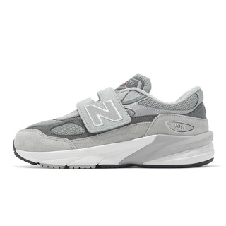 New Balance 童鞋 FuelCell 990 V6 中童 寬楦 灰 NB [ACS] PV990GL6-W