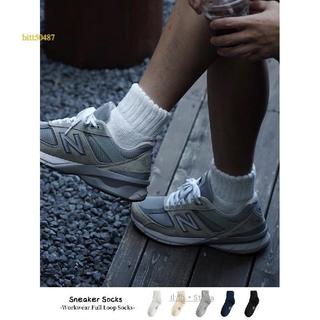 臺灣出貨#Sneaker socks襪子男cityboy日系春秋加厚純棉中筒襪復古粗針短襪#免運