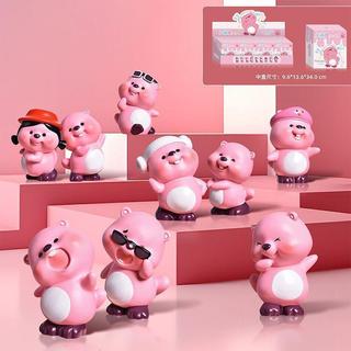 🎉台灣出貨💥新品推薦🎉小海狸loopy盲盒開心日常系列歪頭可愛女孩擺件玩具露比盲盒