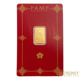 【TRUNEY貴金屬】瑞士PAMP招財貓金條2.5公克 - 檢驗卡裝