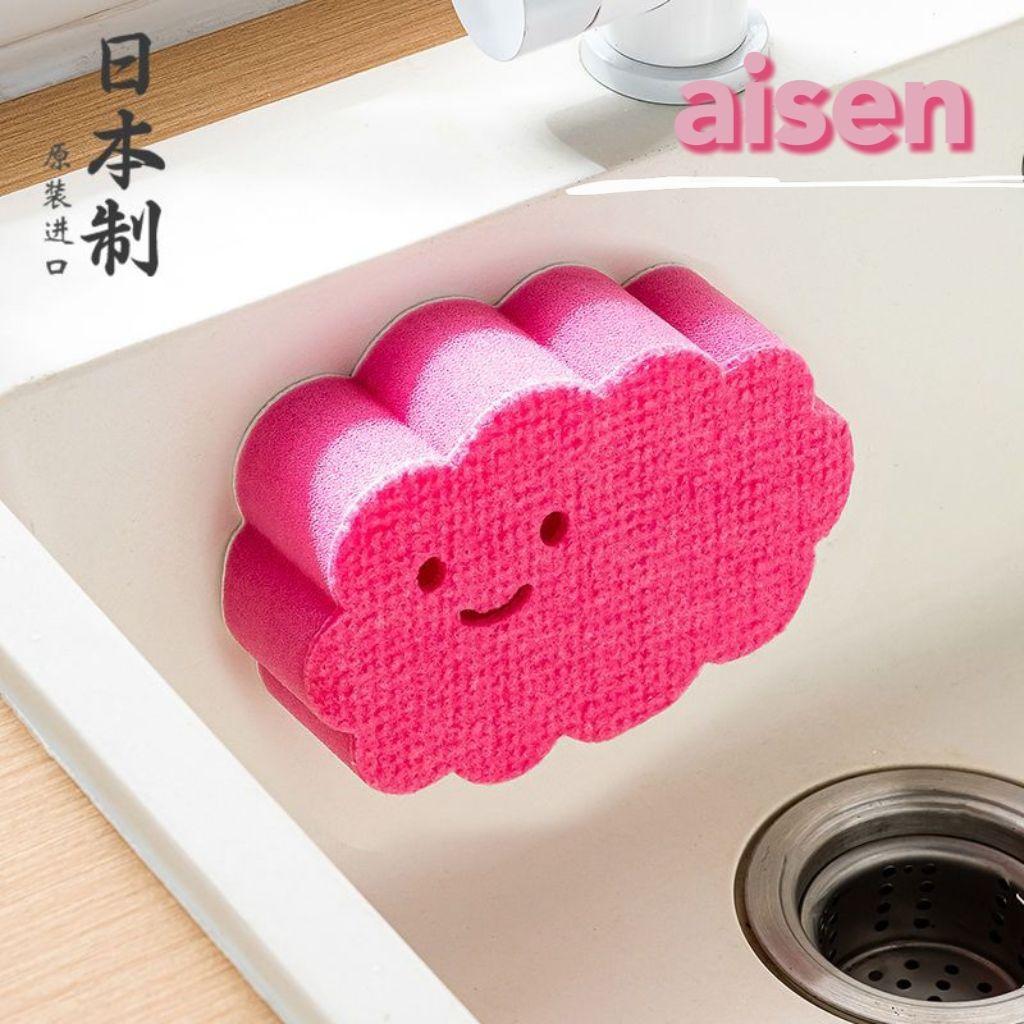 🔥臺灣出貨🔥aisen 日本進口雲朵海綿擦浴室浴缸洗臉盆清潔擦可粘貼鏡面魔力擦