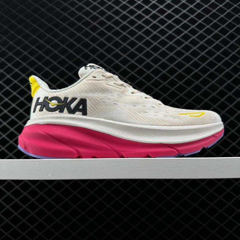 Hoka Clifton 9 2E 寬跑鞋男女減震厚底透氣輕便適合所有年齡段 3645 K11Z OMCG FLBJ C