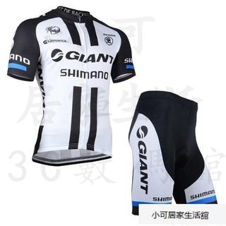 GIANT 騎行服 車衣褲 背帶 短袖套裝 透氣單車服自行車服 運動自行車衣 車褲短袖專業腳踏車衣