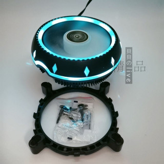 台灣出貨 cpu散熱 cpu風扇 cpu風冷 CPU散熱器 RGB變色 臺式電腦主機靜音通用散熱CPU散熱風扇 超靜音