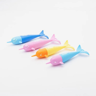 chido角鯨沉水玩具/ 四入組合/ DT02/ C/ 粉/橘黃/粉藍/藍 eslite誠品