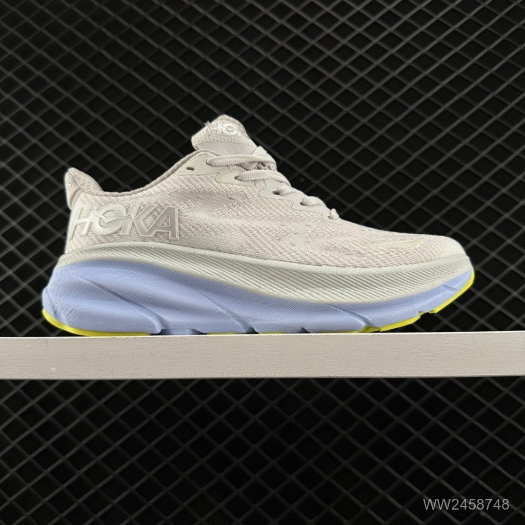 HOKA Clifton 9 男女專業緩震跑鞋,男女通用超輕透氣厚底運動鞋 GMUU MPPF WMFY