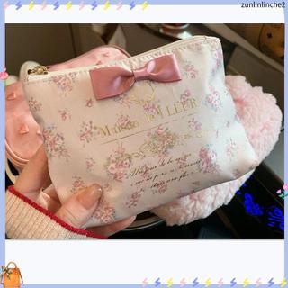 【 Maison De FLEUR】日本八週年小熊印花刺繡單肩包/化妝包/手提包