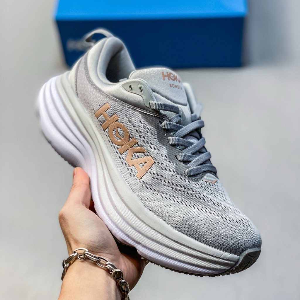 HOKA ONE ONE BONDI 8跑鞋男女厚底緩震透氣防滑43OS