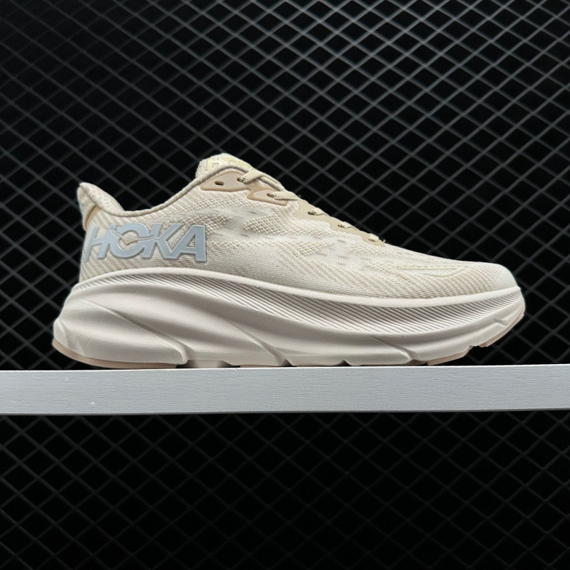 HOKA ONE ONE Clifton 9 男女專業緩震跑鞋,男女通用超輕透氣厚底運動鞋 IAL3