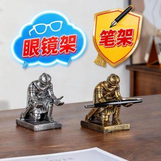 🔥眼鏡支架🔥 居家好物 置物架 爆款樹脂擺件騎士太陽眼鏡架收納架筆架展示架存錢罐辦公家居床頭 支架sdij
