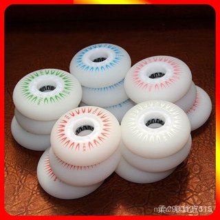 臺灣出貨24h LED夜光直排輪 滑冰輪子 發光輪 PU輪 耐磨靜音 螢光輪 夜間溜冰滑行 安全酷炫 IYBK YECW