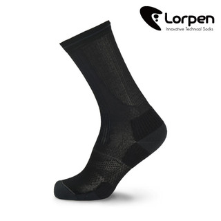 Lorpen 中性 Coolmax 輕量登山襪 PTLCC【黑】6210322 / 西班牙品牌 中筒健行襪 城市綠洲