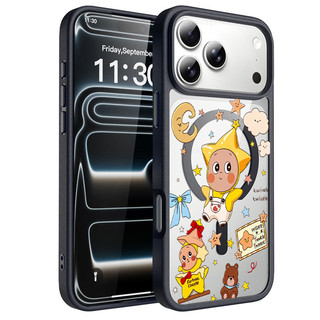 背帶褲星星人 磁吸手機殼iPhone17 適用蘋果i16 15 14 13 12 11 iX保護殼 Magsafe防摔殼