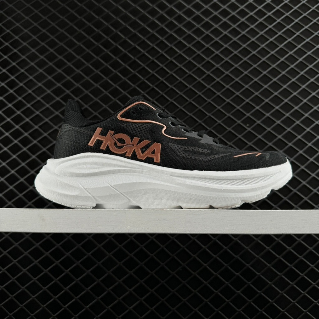HOKA Clifton 10 男士減震跑鞋,舒適透氣,適合馬拉松使用,帶網眼鞋面設計 UJLF EEXR B1K3 W