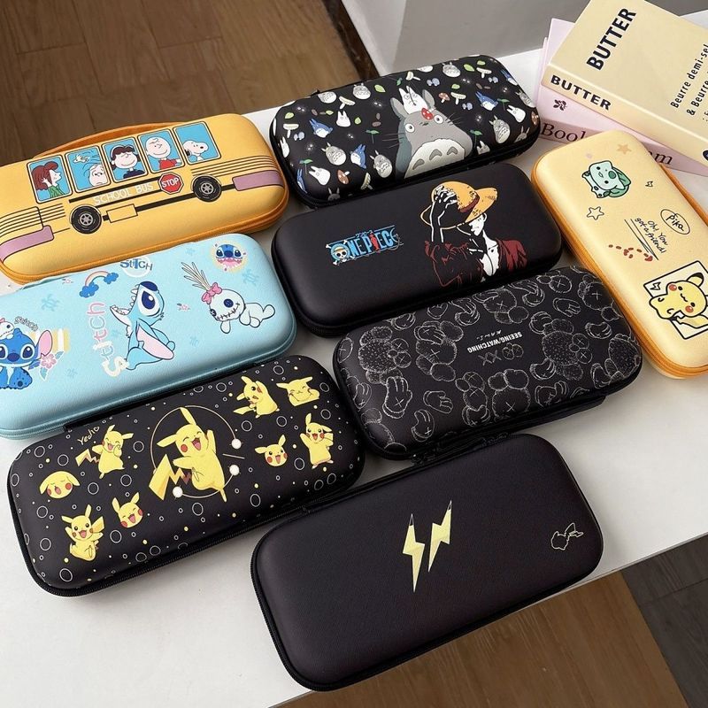 ⚡ 桃園出貨 ⚡ 卡通任天堂遊戲機收納包switch2可愛皮紋革手提包遊戲掌機收納盒